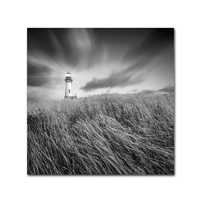 Trademark Fine Art ''Yaquina Lighthouse III'' by Moises Levy 24" x 24" Canvas Art (ALI1070-C2424GG) image 1