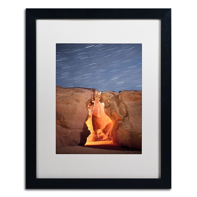 Trademark Fine Art ''Flame'' by Moises Levy 16" x 20" White Matted Black Frame (ALI1076-B1620MF) image 1
