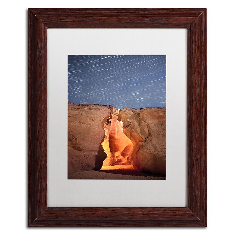 Trademark Fine Art ''Flame'' by Moises Levy 11" x 14" White Matted Wood Frame (ALI1076-W1114MF) image 1