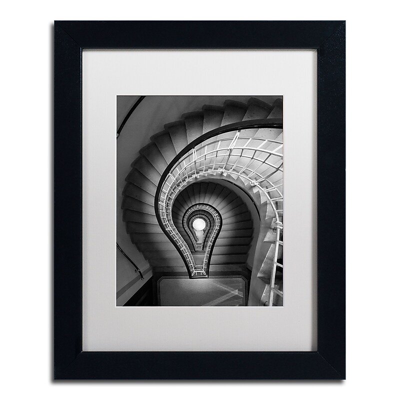 Trademark Fine Art ''I Have An Idea'' by Moises Levy 11" x 14" White Matted Black Frame (ALI1077-B1114MF) image 1