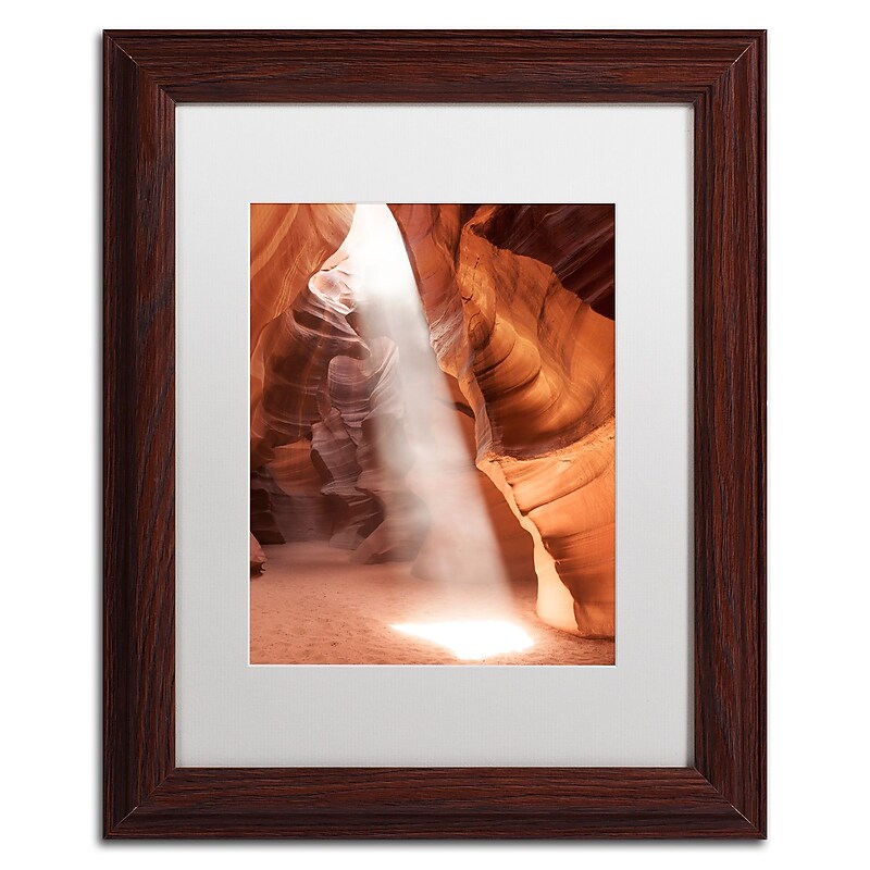 Trademark Fine Art ''Illumination I'' by Moises Levy 11" x 14" White Matted Wood Frame (ALI1078-W1114MF) image 1