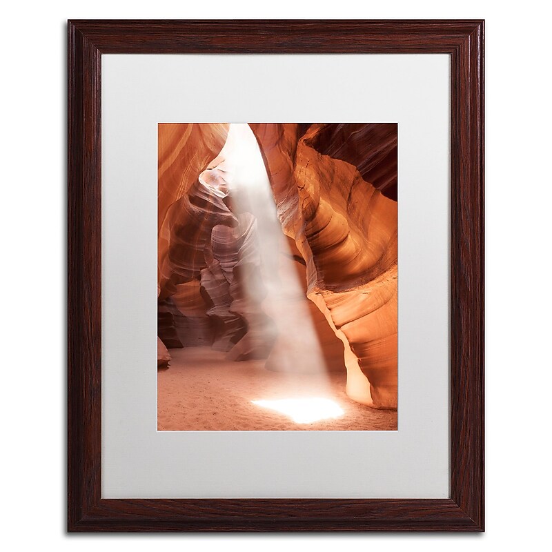 Trademark Fine Art ''Illumination I'' by Moises Levy 16" x 20" White Matted Wood Frame (ALI1078-W1620MF) image 1