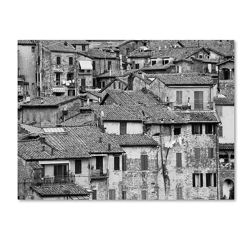 Trademark Fine Art ''San Gimignano Texture'' by Moises Levy 18" x 24" Canvas Art (ALI1098-C1824GG) image 1
