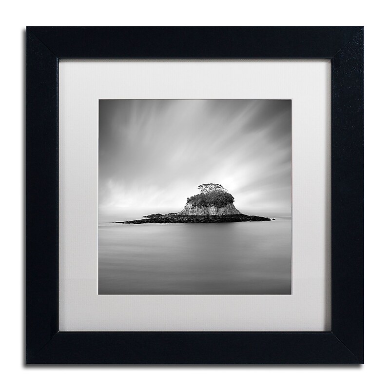 Trademark Fine Art ''Rat Island'' by Moises Levy 11" x 11" White Matted Black Frame (ALI1118-B1111MF) image 1