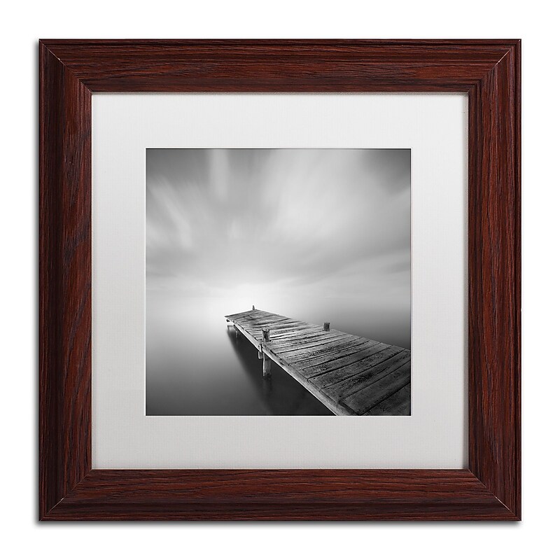 Trademark Fine Art ''Destiny IVb'' by Moises Levy 11" x 11" White Matted Wood Frame (ALI1121-W1111MF) image 1