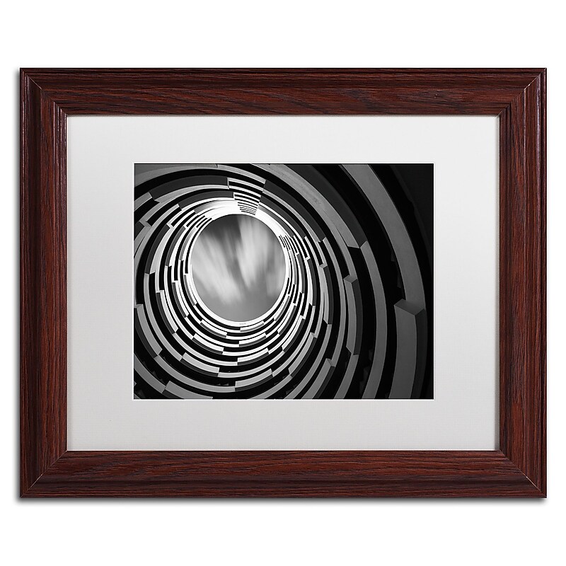 Trademark Fine Art ''Pozo'' by Moises Levy 11" x 14" White Matted Wood Frame (ALI1123-W1114MF) image 1