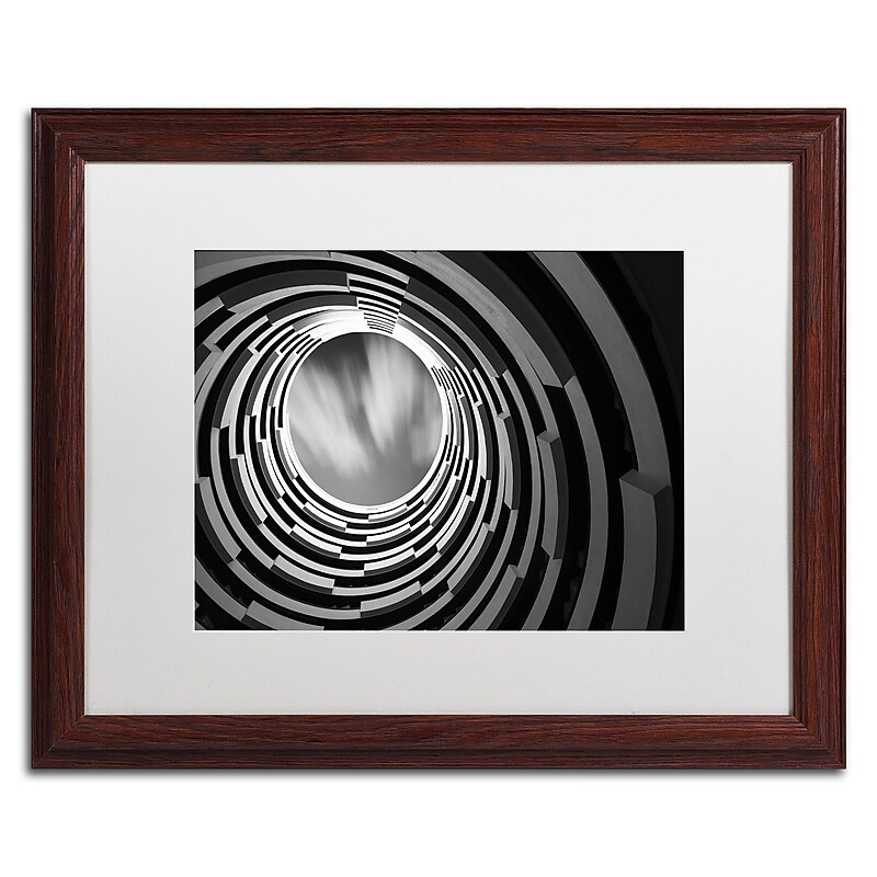 Trademark Fine Art ''Pozo'' by Moises Levy 16" x 20" White Matted Wood Frame (ALI1123-W1620MF) image 1