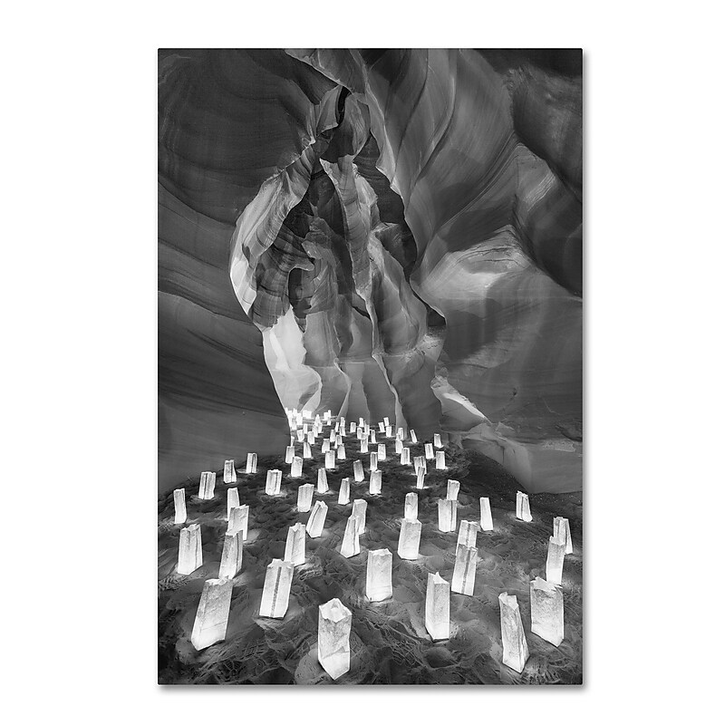 Trademark Fine Art ''Candle Canyon II'' by Moises Levy 30" x 47" Canvas Art (ALI1128-C3047GG) image 1