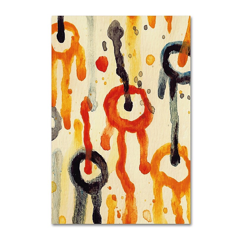 Trademark Fine Art ''Circle Encounters 2'' by Amy Vangsgard  22" x 32" Canvas Art (AV0094-C2232GG) image 1