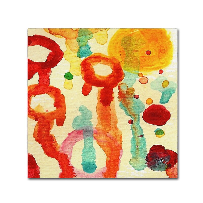 Trademark Fine Art ''Circle Encounters 7'' by Amy Vangsgard  35" x 35" Canvas Art (AV0097-C3535GG) image 1