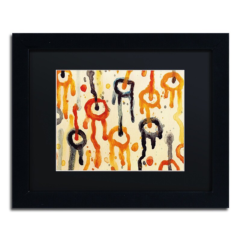 Trademark Fine Art ''Circle Encounters 10'' by Amy Vangsgard  11" x 14" Black Matted Black Frame (AV0100-B1114BMF) image 1
