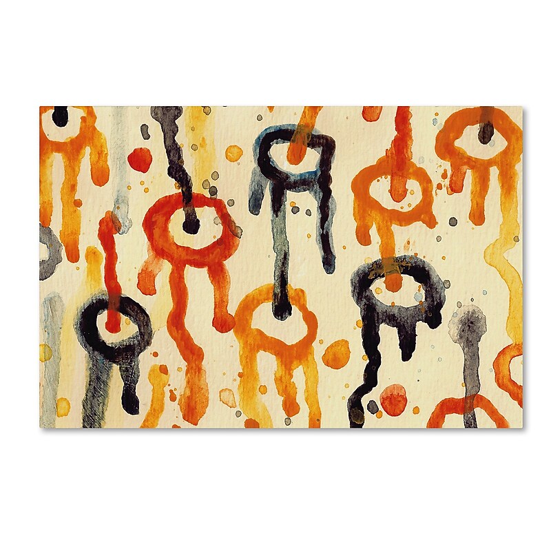 Trademark Fine Art ''Circle Encounters 10'' by Amy Vangsgard  22" x 32" Canvas Art (AV0100-C2232GG) image 1