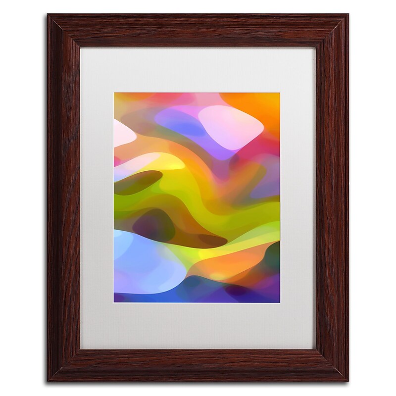 Trademark Fine Art ''Dappled Light 8'' by Amy Vangsgard  11" x 14" White Matted Wood Frame (AV0107-W1114MF) image 1