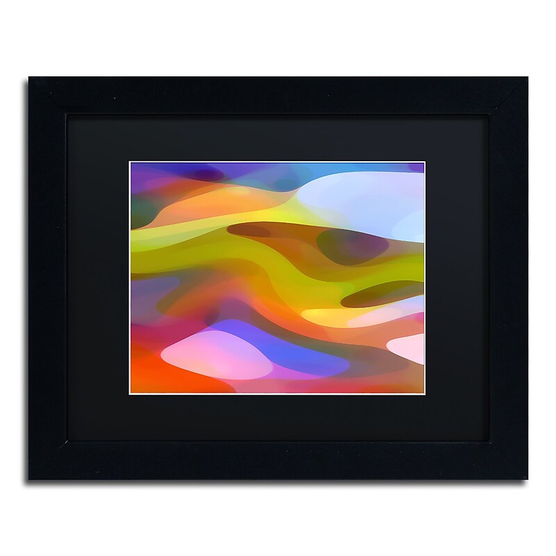 Trademark Fine Art ''Dappled Light 9'' by Amy Vangsgard  11" x 14" Black Matted Black Frame (AV0108-B1114BMF) image 1