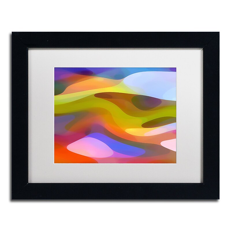 Trademark Fine Art ''Dappled Light 9'' by Amy Vangsgard  11" x 14" White Matted Black Frame (AV0108-B1114MF) image 1