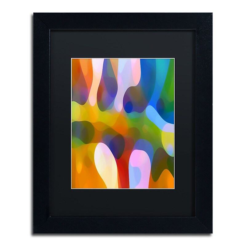 Trademark Fine Art ''Dappled Light Palm 2'' by Amy Vangsgard  11" x 14" Black Matted Black Frame (AV0111-B1114BMF) image 1