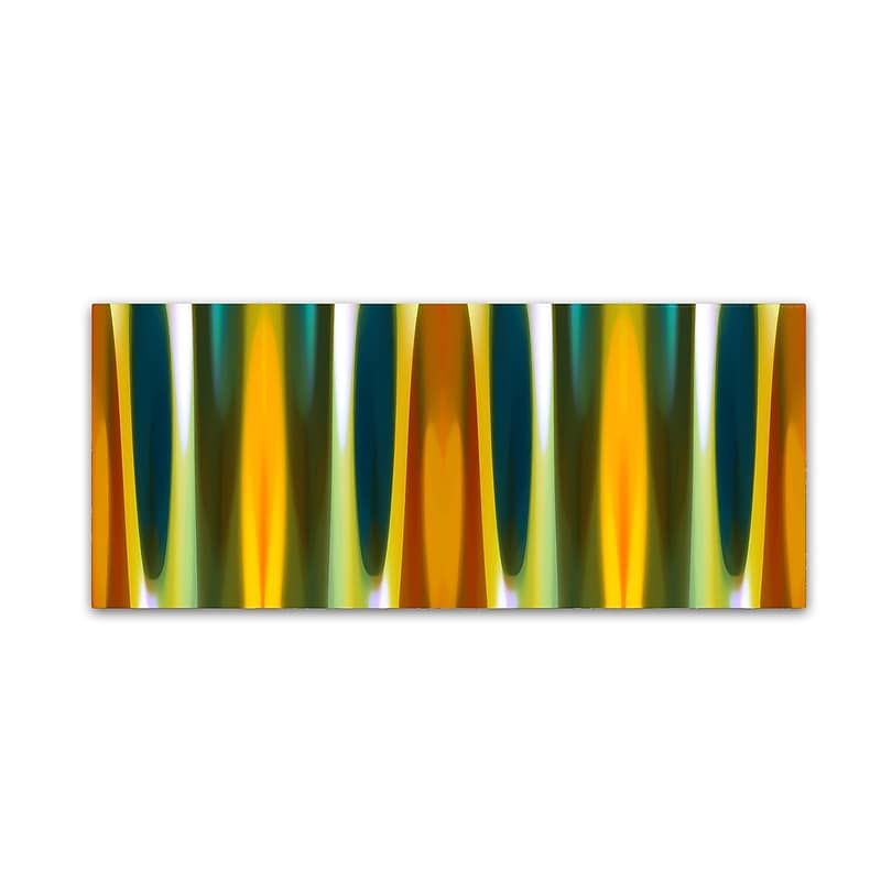Trademark Fine Art ''Fall Forest Panoramic 2'' by Amy Vangsgard  8" x 19" Canvas Art (AV0120-C819GG) image 1