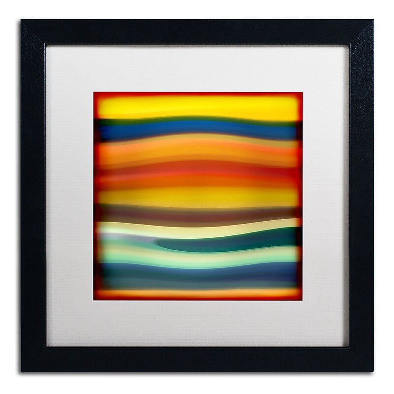 Trademark Fine Art ''Fury Sea 1'' by Amy Vangsgard 16" x 16" White Matted Black Frame (AV0132-B1616MF) image 1
