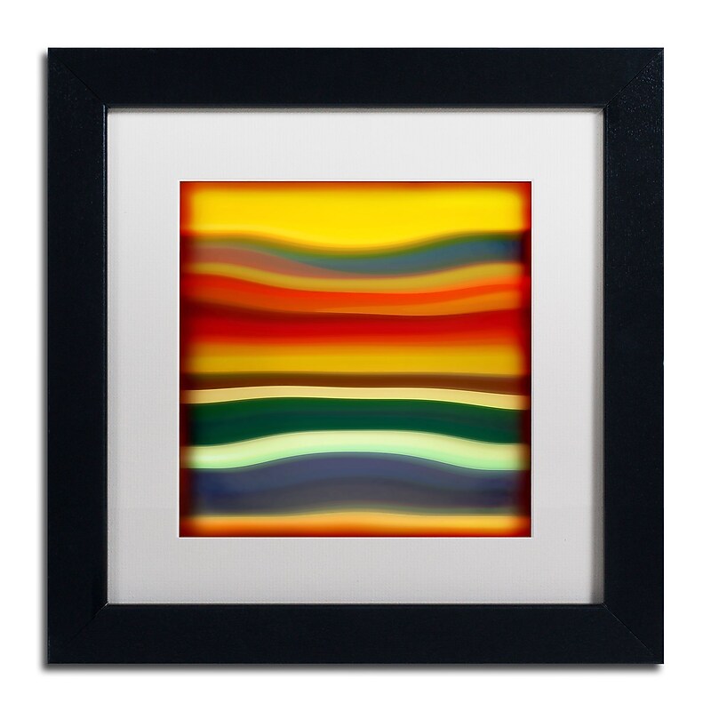 Trademark Fine Art ''Fury Sea 2'' by Amy Vangsgard  11" x 11" White Matted Black Frame (AV0133-B1111MF) image 1
