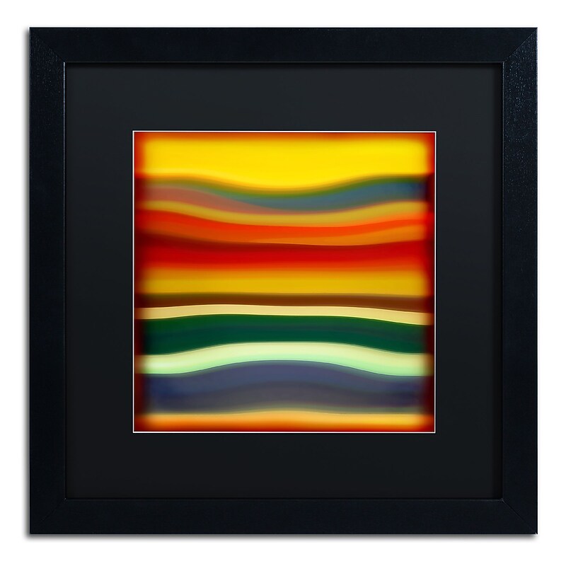 Trademark Fine Art ''Fury Sea 2'' by Amy Vangsgard  16" x 16" Black Matted Black Frame (AV0133-B1616BMF) image 1