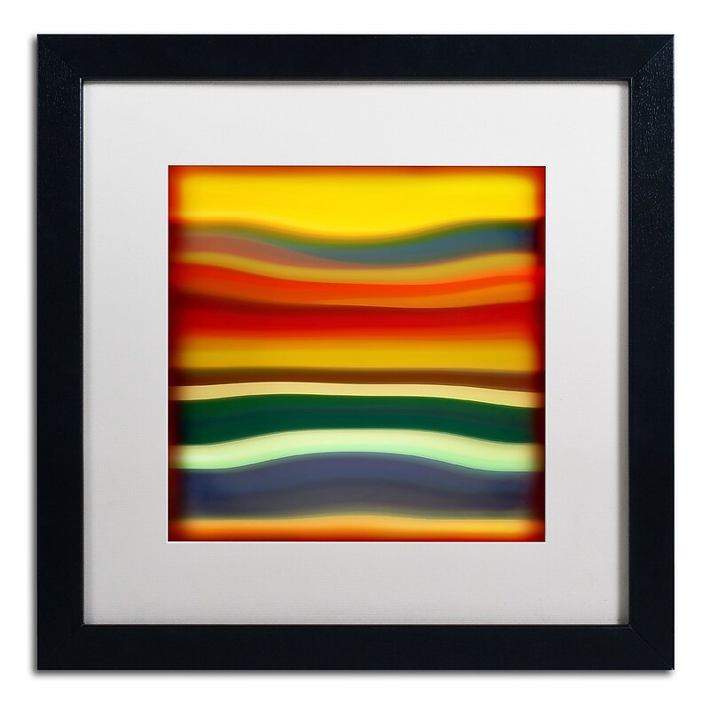 Trademark Fine Art ''Fury Sea 2'' by Amy Vangsgard  16" x 16" White Matted Black Frame (AV0133-B1616MF) image 1