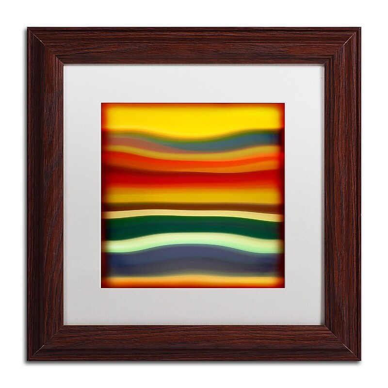 Trademark Fine Art ''Fury Sea 2'' by Amy Vangsgard  11" x 11" White Matted Wood Frame (AV0133-W1111MF) image 1
