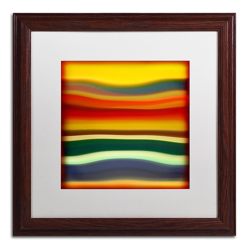 Trademark Fine Art ''Fury Sea 2'' by Amy Vangsgard  16" x 16" White Matted Wood Frame (AV0133-W1616MF) image 1