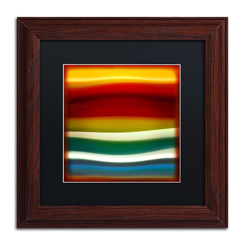 Trademark Fine Art ''Fury Sea 3'' by Amy Vangsgard  11" x 11" Black Matted Wood Frame (AV0134-W1111BMF) image 1