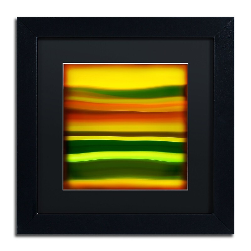 Trademark Fine Art ''Fury Sea 4'' by Amy Vangsgard  11" x 11" Black Matted Black Frame (AV0135-B1111BMF) image 1