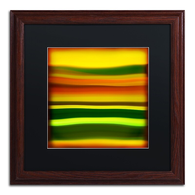 Trademark Fine Art ''Fury Sea 4'' by Amy Vangsgard  16" x 16" Black Matted Wood Frame (AV0135-W1616BMF) image 1