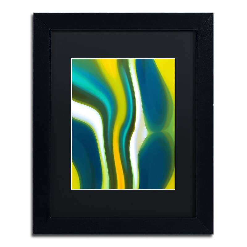 Trademark Fine Art ''Fury Stream 2'' by Amy Vangsgard  11" x 14" Black Matted Black Frame (AV0137-B1114BMF) image 1