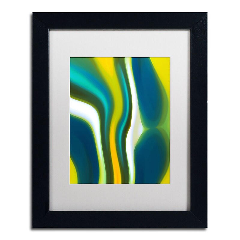 Trademark Fine Art ''Fury Stream 2'' by Amy Vangsgard  11" x 14" White Matted Black Frame (AV0137-B1114MF) image 1