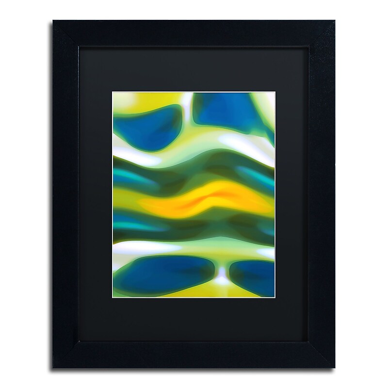Trademark Fine Art ''Fury Stream 3'' by Amy Vangsgard 11" x 14" Black Matted Black Frame (AV0138-B1114BMF) image 1