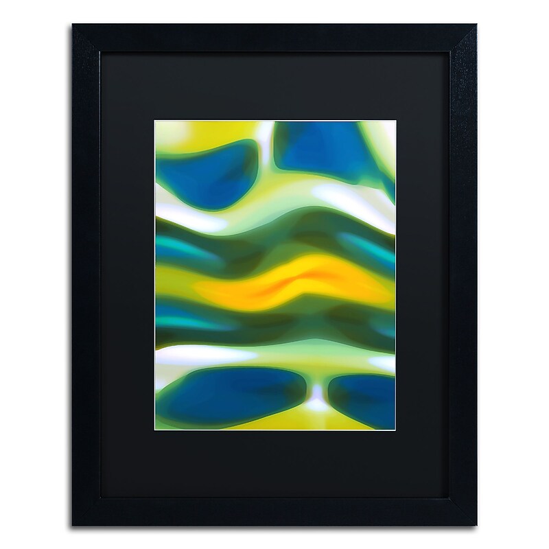 Trademark Fine Art ''Fury Stream 3'' by Amy Vangsgard  16" x 20" Black Matted Black Frame (AV0138-B1620BMF) image 1