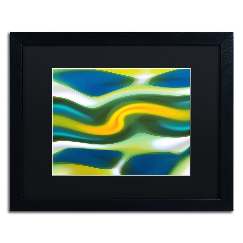 Trademark Fine Art ''Fury Stream 6'' by Amy Vangsgard  16" x 20" Black Matted Black Frame (AV0141-B1620BMF) image 1