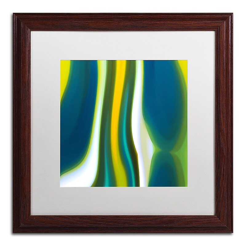 Trademark Fine Art ''Fury Stream 7'' by Amy Vangsgard  16" x 16" White Matted Wood Frame (AV0142-W1616MF) image 1