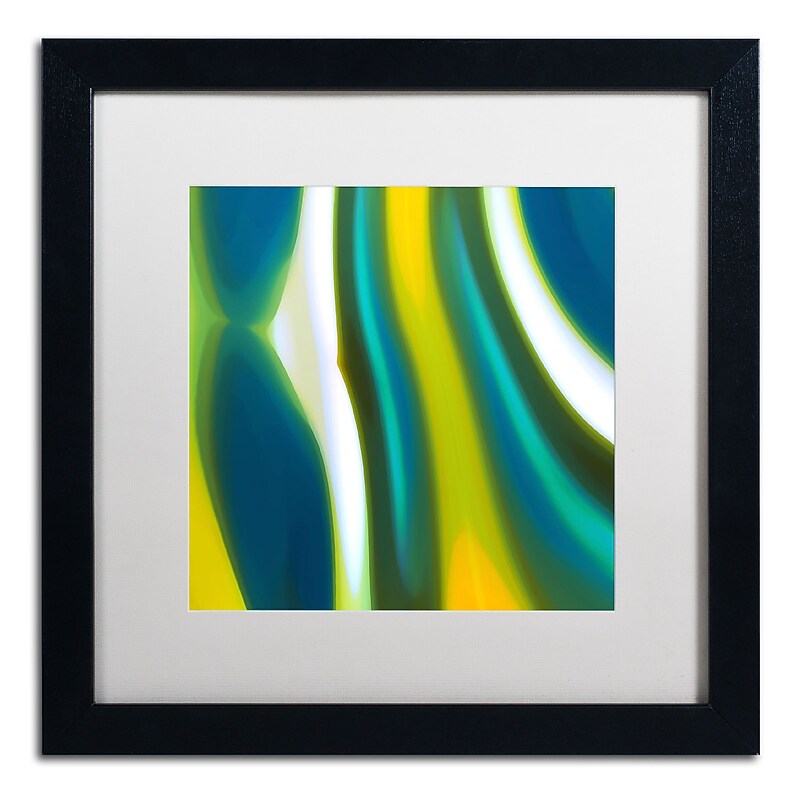 Trademark Fine Art ''Fury Stream 9'' by Amy Vangsgard  16" x 16" White Matted Black Frame (AV0144-B1616MF) image 1