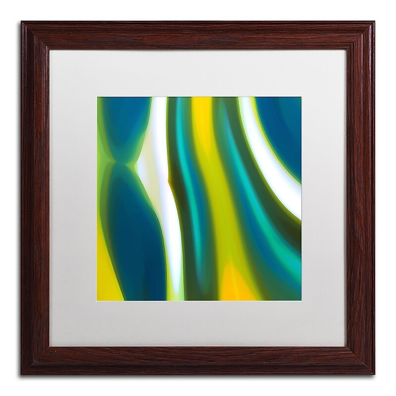 Trademark Fine Art ''Fury Stream 9'' by Amy Vangsgard 16" x 16" White Matted Wood Frame (AV0144-W1616MF) image 1