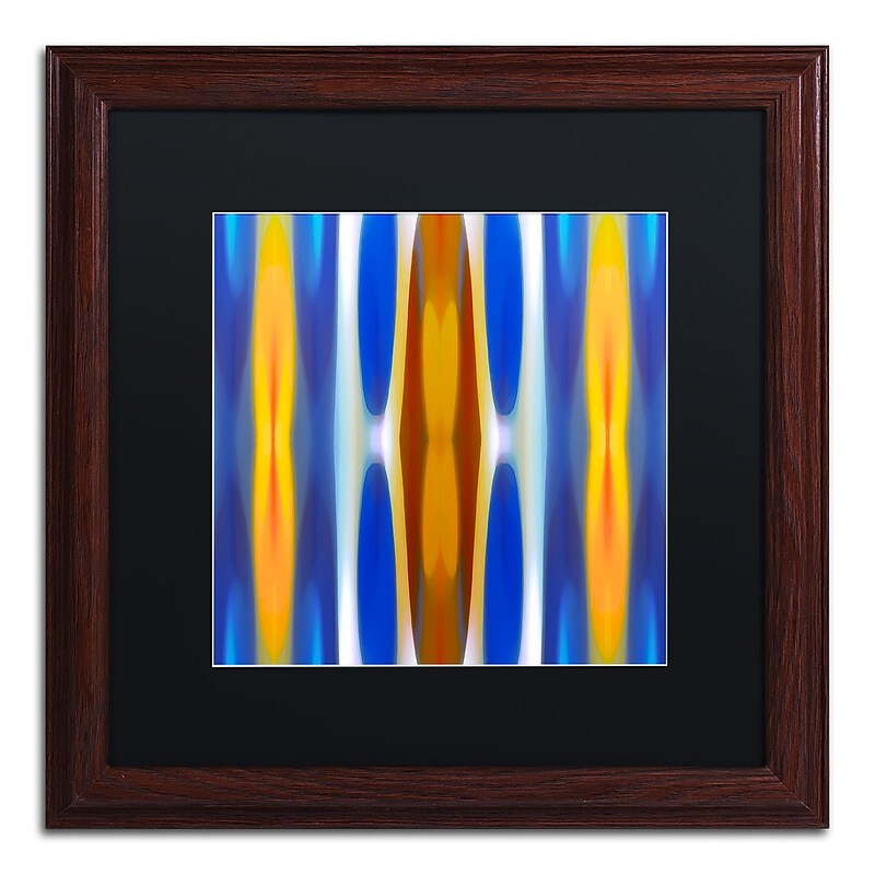 Trademark Fine Art ''Winter Forest Square 1'' by Amy Vangsgard  16" x 16" Black Matted Wood Frame (AV0145-W1616BMF) image 1