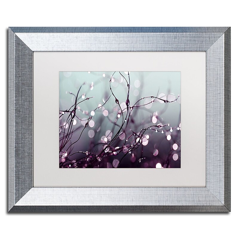 Trademark Fine Art ''Somewhere Over the Rainbow'' by Beata Czyzowska Young 11" x 14" Silver Frame (BC0017-S1114MF) image 1