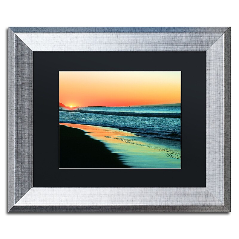 Trademark Fine Art ''Good Morning'' by Beata Czyzowska Young 11" x 14" Black Matted Silver Frame (BC0087-S1114BMF) image 1