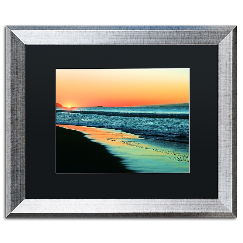 Trademark Fine Art ''Good Morning'' by Beata Czyzowska Young 16" x 20" Black Matted Silver Frame (BC0087-S1620BMF) image 1