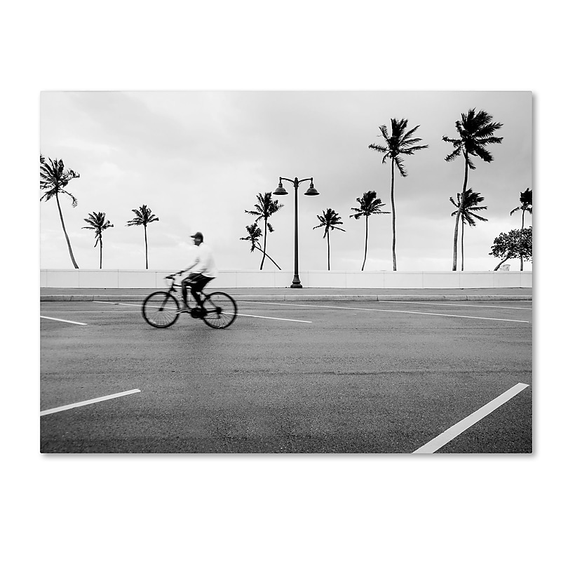 Trademark Fine Art ''Florida Beach Bike'' by Preston 24" x 32" Canvas Art (EM0515-C2432GG) image 1