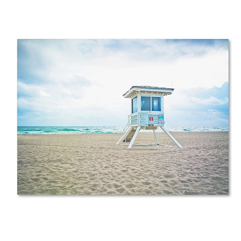 Trademark Fine Art ''Florida Beach Chair 2'' by Preston 24" x 32" Canvas Art (EM0518-C2432GG) image 1