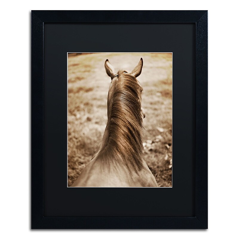 Trademark Fine Art ''Kentucky Horsemane'' by Preston 16" x 20" Black Matted Black Frame (EM0538-B1620BMF) image 1