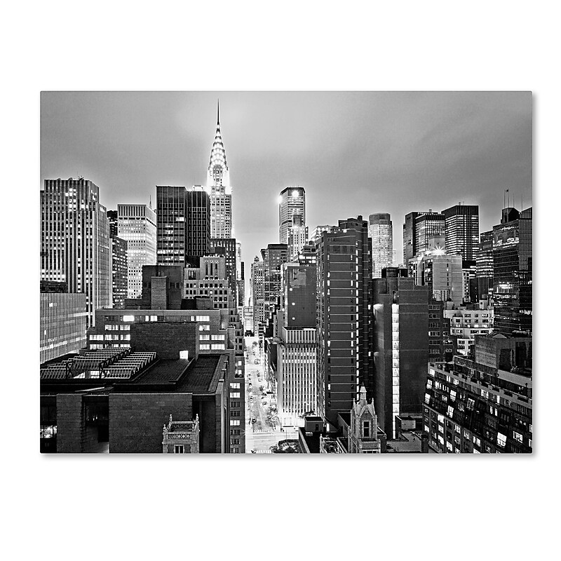 Trademark Fine Art ''New York Skyline 2'' by Preston 35" x 47" Canvas Art (EM0547-C3547GG) image 1