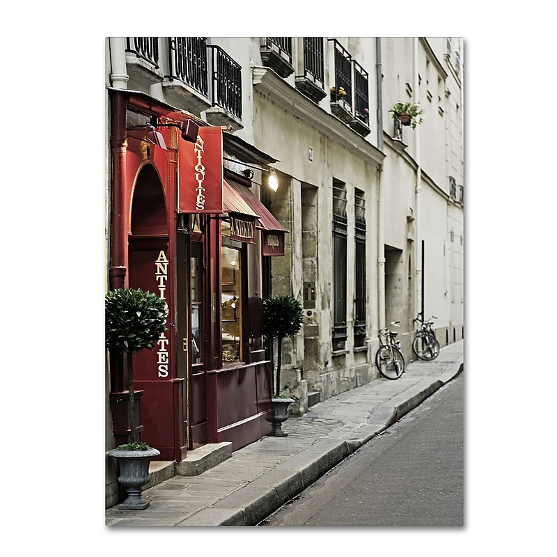 Trademark Fine Art ''Parisian Antiques'' by Preston 35" x 47" Canvas Art (EM0554-C3547GG) image 1