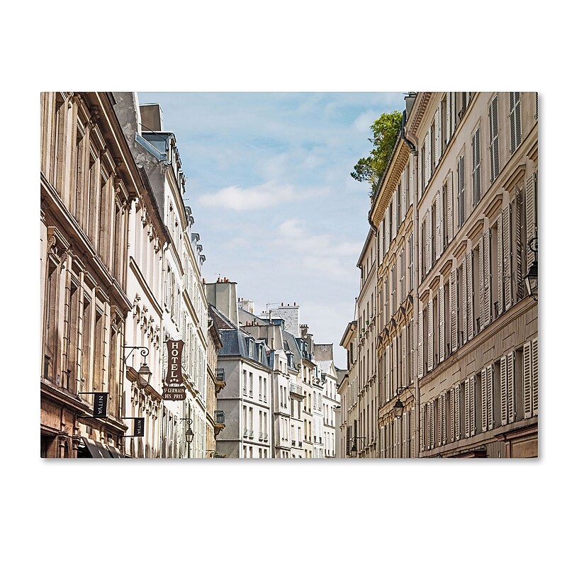 Trademark Fine Art ''Parisian Buildings'' by Preston 35" x 47" Canvas Art (EM0557-C3547GG) image 1