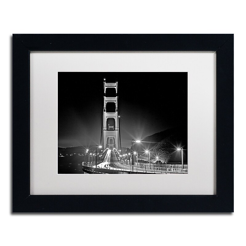Trademark Fine Art ''San Francisco'' by Preston 11" x 14" White Matted Black Frame (EM0565-B1114MF) image 1