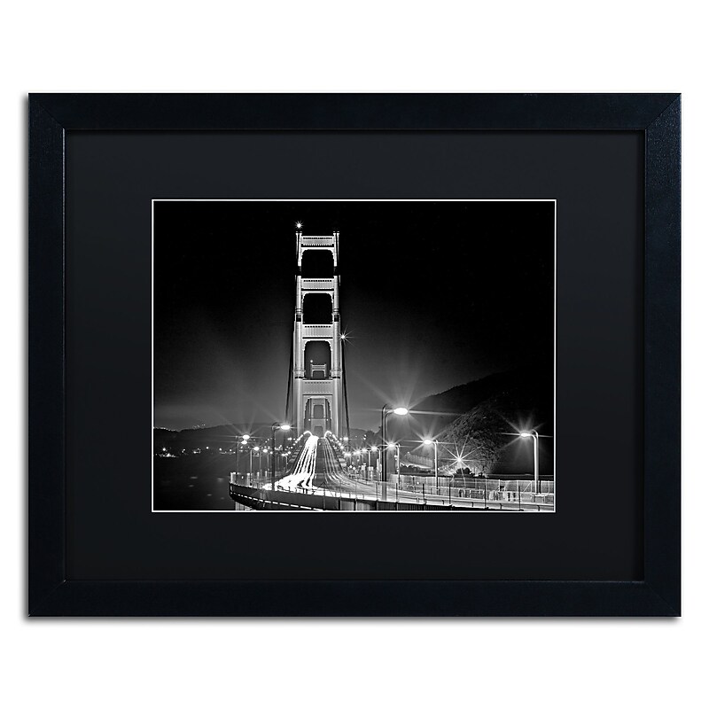 Trademark Fine Art ''San Francisco'' by Preston 16" x 20" Black Matted Black Frame (EM0565-B1620BMF) image 1